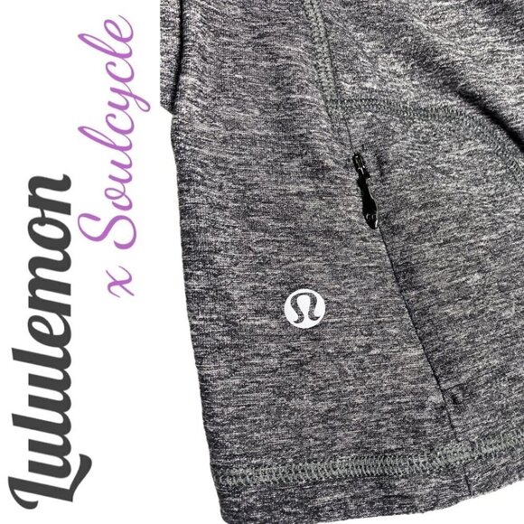 LULULEMON x SOULCYCLE Pace Pusher Long Sleeve SOUL Graphic Stretchy Top Black, 6 - Picture 6 of 8